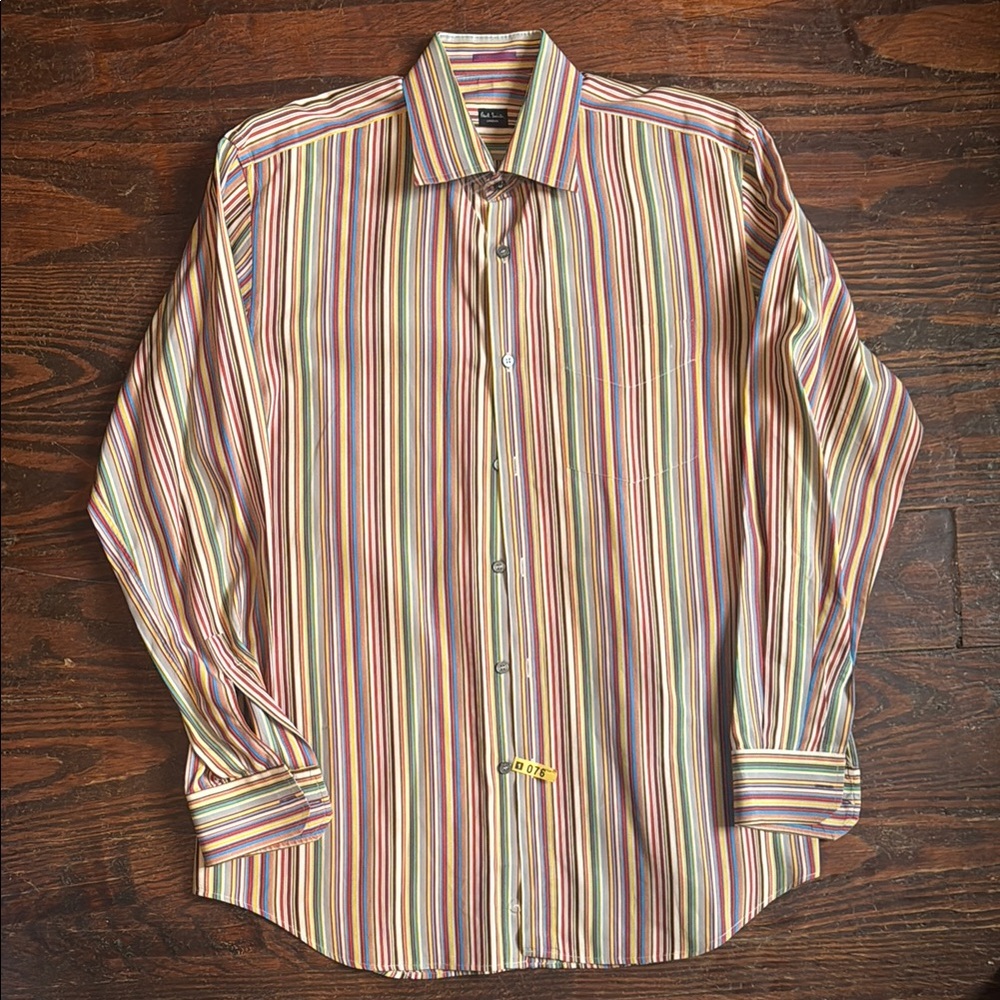 Paul Smith London Multicolor Striped Dress Shirt 16.5/42